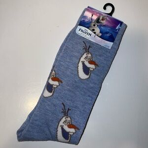 Disney Frozen Olaf Socks - Blue and White
